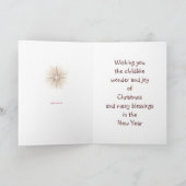 dessin de l'enfant Arbre de Noël - Carte de voeux (Intérieur)