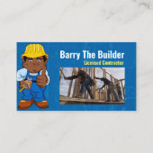 Dessin de l'entrepreneur Carte de visite afro-amér (Dos)