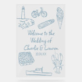 dessin de ligne Mariage de la Nouvelle-Angleterre (Recto)