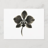Dessin de ligne orchidée - Carte postale botanique (Devant)