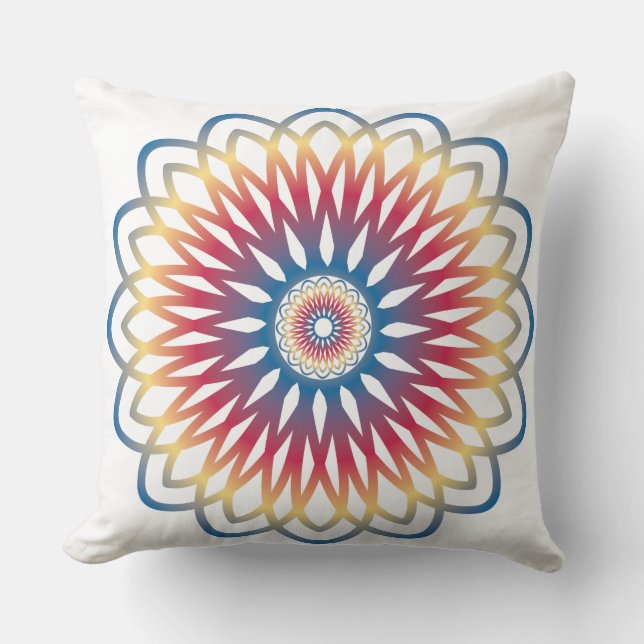 dessin de mandala pour coussin jeté (Recto)