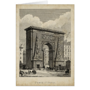 Dessin de monument de Porte Saint-Denis