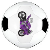 Dessin de moto de sport violet (Tourné)