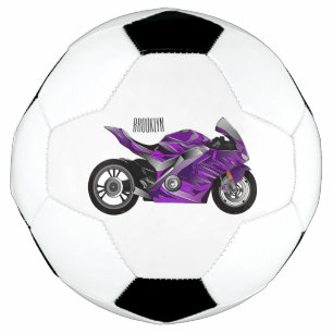 Dessin de moto de sport violet