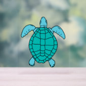Dessin de natation de la tortue de mer (Neutre)
