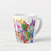 Dessin de Noël Latte Mug Gift Gnome Party (Angle droit)