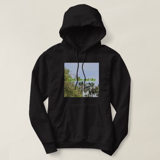 Dessin de palmiers atteignant le ciel - Sweat à ca (Design devant)