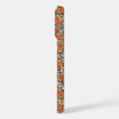 dessin de petites fleurs orange (Côté gauche)
