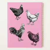 dessin de poulets et de coq (Dos)