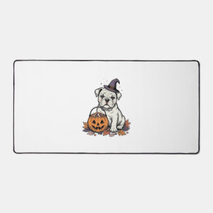 Dessin de pumpkin bulldog Halloween gravé vintage_
