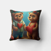 Dessin de Saint Valentin sur l'ours coussin (Verso)
