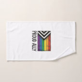 Dessin de T-Shirt Vectoriel Drapeau de Fierté Alli (Serviette à main)