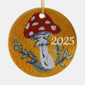 dessin de tapis crocheté ornement champignon (Devant)