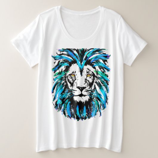 Dessin de tête de lion - Faune Gros Chats (Design devant)
