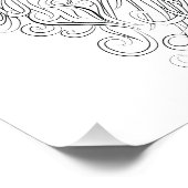 Dessin de tigre affiche de couleur adulte (Coin)