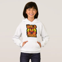 Dessin de tigre sauvage pour enfants sur un sweat