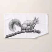 Dessin d'écureuil (Serviette à main)