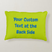 Dessin d'éléphant bleu coussin décoratif (Dos)