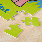 Dessin d'éléphant rose puzzle (Côté)