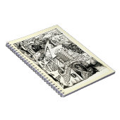 Dessin d'encre "Guerre moderne" Carnet photo Spira (Côté Droit)