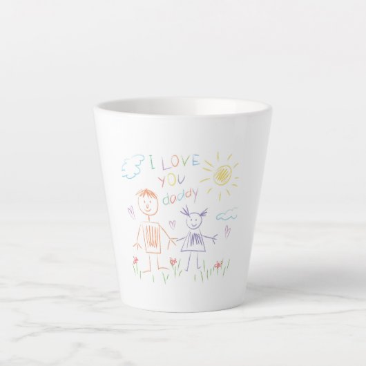 Dessin d'enfant Papa Latte Mug (Devant)