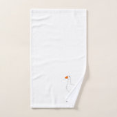 Dessin d'oie Monogrammé (Serviette à main)