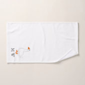 Dessin d'oie Monogrammé (Serviette à main)