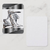 Dessin du Carte de visite moto (Devant / Derrière)