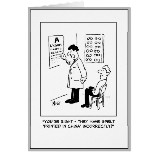 Dessin du client et de l'optique. (Devant)