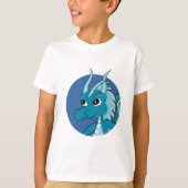 Dessin du dragon bleu T-Shirt (Devant)