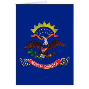 Dessin du drapeau de l'État du Dakota du Nord