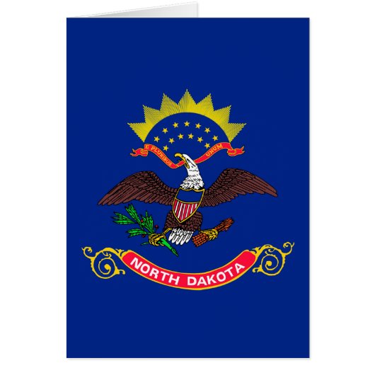 Dessin du drapeau de l'État du Dakota du Nord (Devant)