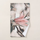 Dessin d'un bain de branche de fleur de magnolia r (Serviette à main)