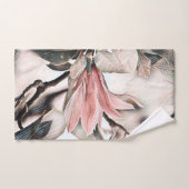 Dessin d'un bain de branche de fleur de magnolia r (Serviette à main)