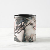 Dessin d'une branche de magnolia rose Mug (Centre)