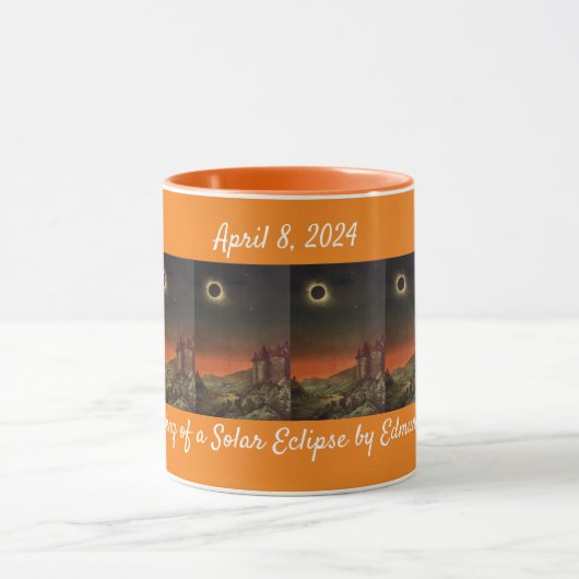 Dessin d'une éclipse solaire par Edmund Weiss Mug (Centre)