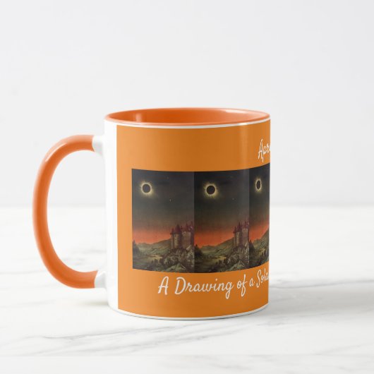 Dessin d'une éclipse solaire par Edmund Weiss Mug (Gauche)