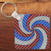 Dessin en spirale de porte-clés unique (Recto)
