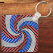 Dessin en spirale de porte-clés unique (Verso)