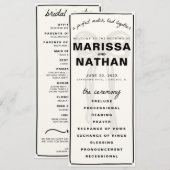 Dessin Ensemble Programme De Mariage De Bow (Devant / Derrière)