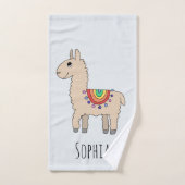 Dessin et nom des jeunes filles jote Rainbow Llama (Serviette à main)