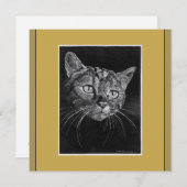 Dessin Face Chat Par Mark Edward Carte Westerfield (Devant / Derrière)