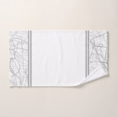 Dessin gris moderne et élégant (Serviette à main)