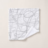 Dessin gris moderne et élégant 2 (Gant de toilette)