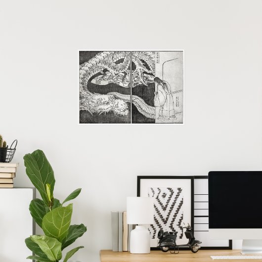 Dessin Hokusai - Impression d'art (Bureau à domicile)