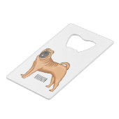 dessin humoristique chinois de chien Shar-Pei (Devant Angle)