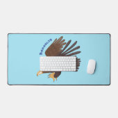 dessin humoristique d'aigle royal (Clavier et souris)