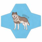 dessin humoristique sibérien husky (Plat)