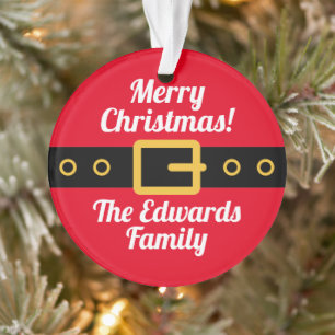 Dessin humoristique sur le ventre du Père Noël