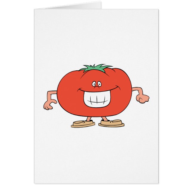 dessin humoristique sur tomate (Devant)